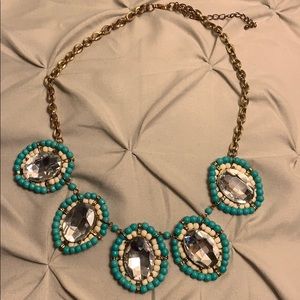 Blue and white necklace